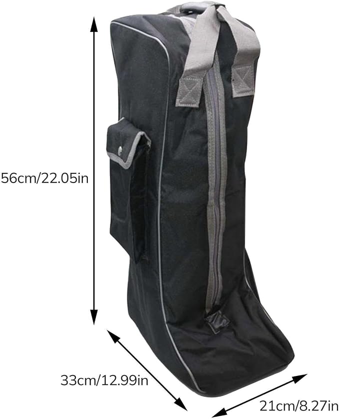 Horse Riding Tall Boot Bag, Equestrian Equipment Organizer, Portable Storage Pouch for Knight Boots, Home Carry Bag - Image 2