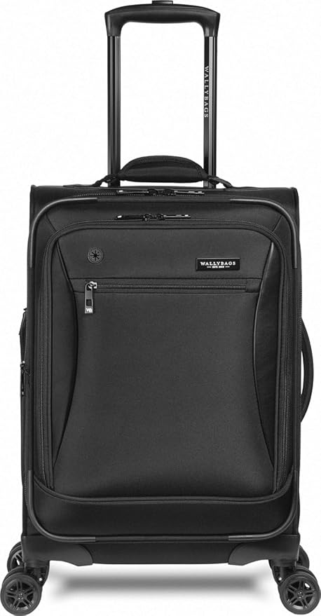 Wally Bags Solutions 20” Expandable Spinner Carry-On with Padded Laptop and Electronics Pockets - Image 3