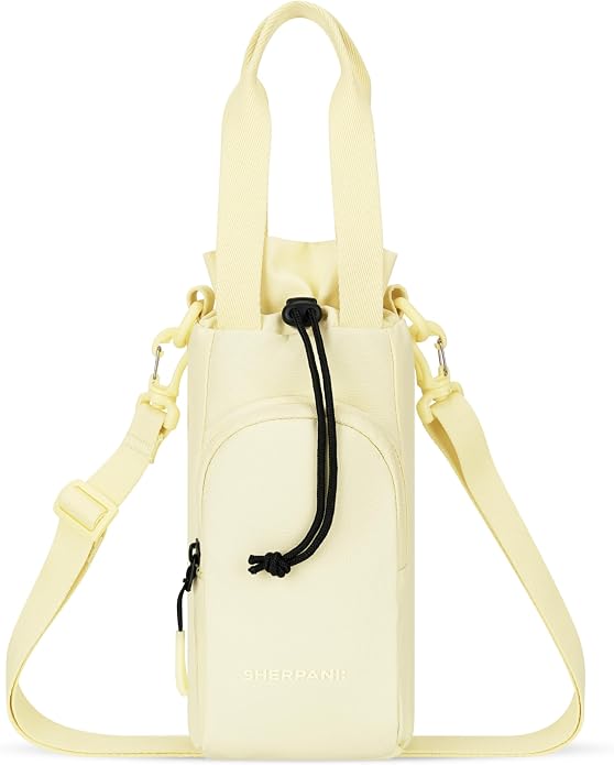 Sherpani Izzie, Water Bottle Crossbody, 32oz Bottle Carrier Bag | Bottle Holder Sling with Phone Pocket, Cross Body Drink Carrier Men Women, RFID Protection for Hiking Camping, Travel Gift by SHERPANI