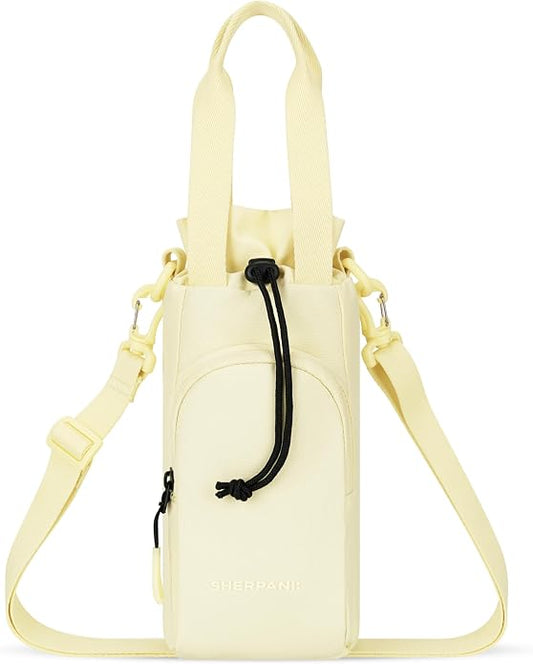 Sherpani Izzie, Water Bottle Crossbody, 32oz Bottle Carrier Bag | Bottle Holder Sling with Phone Pocket, Cross Body Drink Carrier Men Women, RFID Protection for Hiking Camping, Travel Gift by SHERPANI