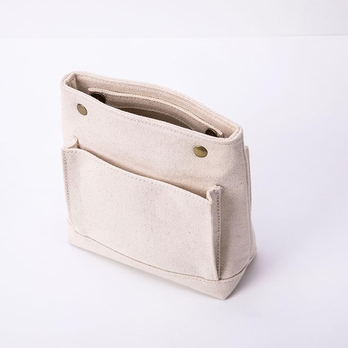 Lightweight Handbag Organizers Insert with Multiple Pockets - Handbag Organizer for Storage and Organization, Cosmetic Bag, Cotton Canvas （XS, Beige） - Image 8