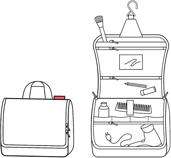 reisenthel Toiletbag XL, Hanging Travel Toiletry Organizer, Dots - Image 3