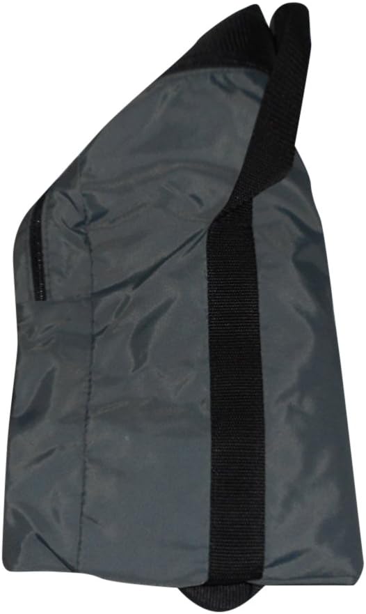 Duffle Bag Wet and Dry with One End Compartment Mesh, Front Pocket Made In USA (Gray) - Image 8