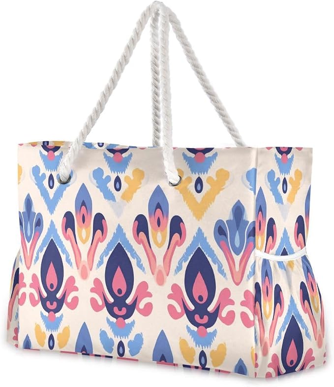 senya Large Beach Shoulder Bags Canvas Tote Water Resistant for Gym Travel Daily by senya