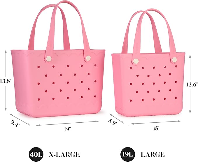 Rubber Beach Tote Bag Waterproof Tip-Proof Outdoor Tote Bag for the Beach Boat Pool Sports - Image 4