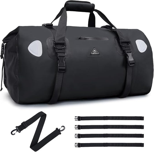 Haimont Waterproof Duffel Bag Roll-top Dry Duffel Bag with Quick-fixed Straps for Motorcycling, Rafting, Boating, SUP, Kayaking, Travel, 50L/70L by Haimont