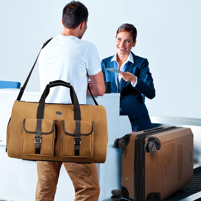 WELKINLAND 48H Garment Duffle Bags For Travel, 3-Suit Garment Bag Travel | 62L Convertible Garment Bag for Travel, Carry On Garment Duffle Bag, Boardable Suit Duffle Bag, Carry Garment Bag Airplane - Image 2