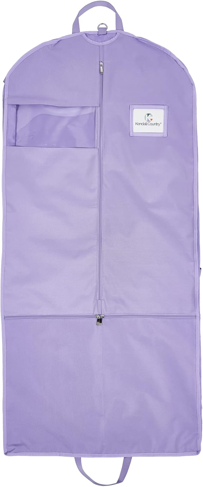 Premium Waterproof Hanging Garment Bag - 52 inch Clothes Bag with Gusset, 4 Pockets & Side Zip for Dance Costumes, Skating, Theatre, Beauty Pageants, Cheer & More. by KendallCountry