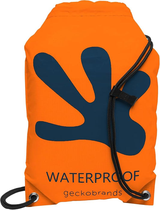 geckobrands Embark 10L Drawstring Backpack – Waterproof, Lightweight Dry Bag for Beach, Hiking, and Light Water Activities by geckobrands