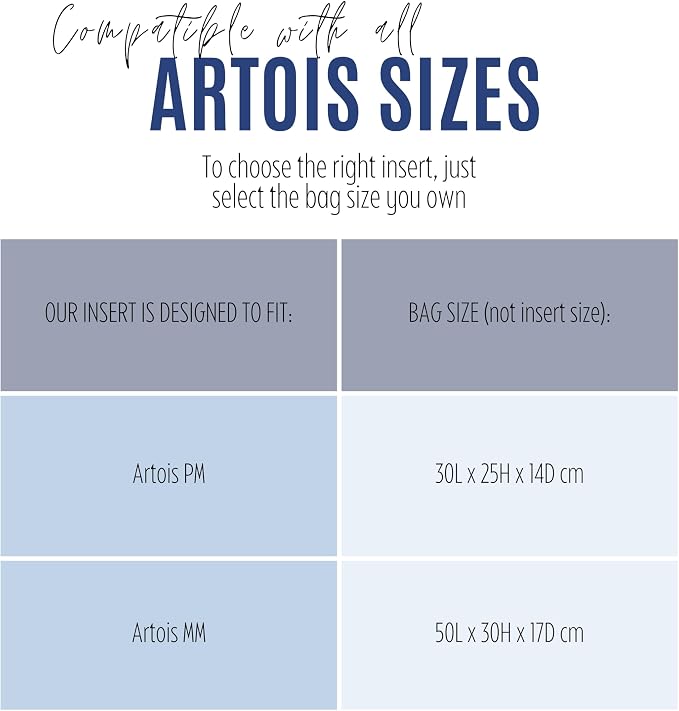 Divitize Premium Purse Organizer compatible with Artois PM/MM Bag Insert — Handmade Perfect Fit, Durable Quality Felt, Full Coverage No Bulking, 24 Shades (For Artois MM, Azure Blue) - Image 3