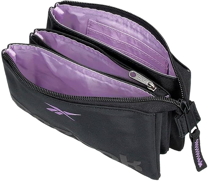 Reebok Linden Three Compartment Toiletry Bag, Neceser Tres Compartimentos, Black/White, Neceser Tres Compartimentos, Three Compartment Toiletry Bag - Image 4