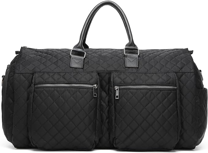 seyfocnia Convertible Carry on Garment Bag for Women, Garment Bags for Travel with Shoe Pouch 2 in 1 Hanging Suitcase Suit Bag for Women Travel Duffle Bag Garment Bag by Seyfocnia