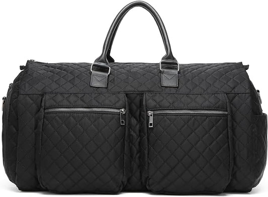 seyfocnia Convertible Carry on Garment Bag for Women, Garment Bags for Travel with Shoe Pouch 2 in 1 Hanging Suitcase Suit Bag for Women Travel Duffle Bag Garment Bag by Seyfocnia