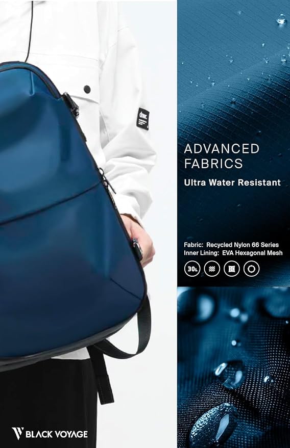 BlackVoyage Vortex Vacuum Seal Travel Backpack 60L Expandable Air Compression System Water Resistant TSA Lock Carry-On - Image 7