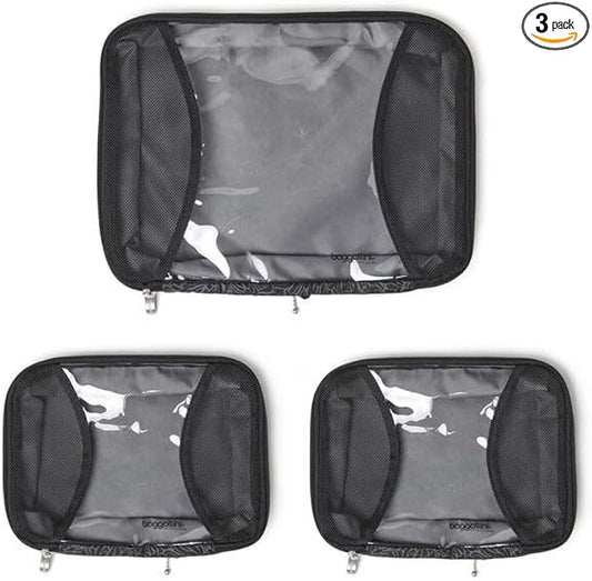 Baggallini Compression Cube 3-piece set - Lightweight Compression Packing Cubes for Travel by baggallini