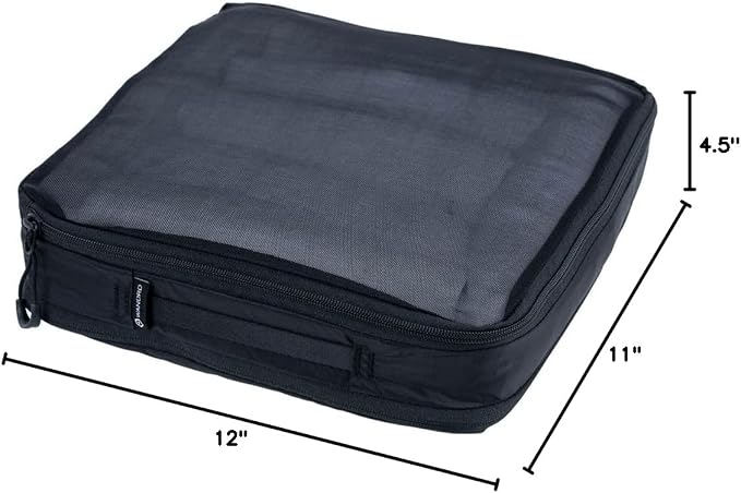 WANDRD Packing Cubes - Large Packing Cubes for Travel - Suitcase and Luggage Organization and Travel Essentials (Black) - Image 8