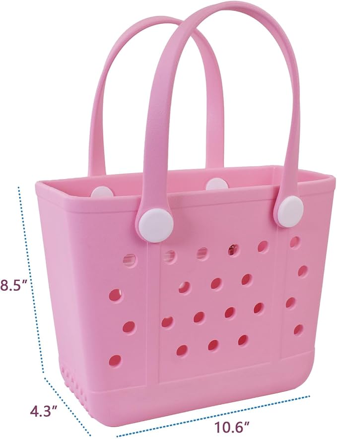 Lightweight Extra large Rubber Beach Bag Small mini Tote Bag for Gym Waterproof medium Open Handbag for Pool Sports - Image 2