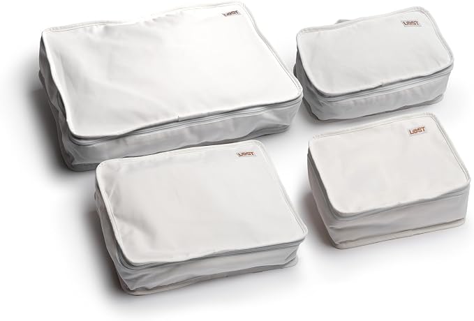 Lost Luggage - Nook - Organic Cotton Packing Cubes (4 Piece) - Machine Washable by LOST