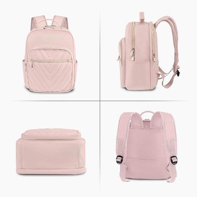 MATEIN Pink Mini Backpack, Fashion Cute Bookbag Purse for Women, 2pcs Sets | Waterproof Lightweight Small Daypack, Ladies Teen Girls Casual Daily Shoulder Bag, Handbags for Travel Work School College - Image 7