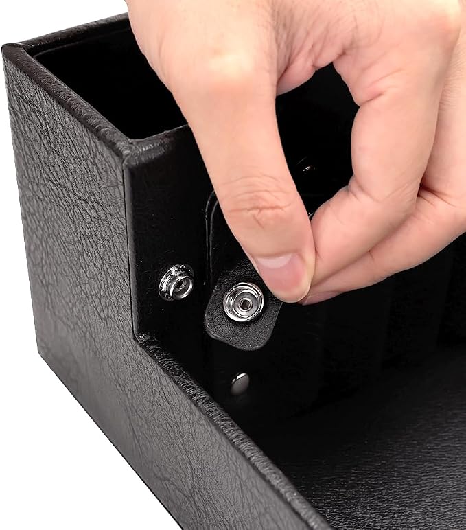 Barber Storage Box,Hairdressing Tool Holder, Multifunctional Detachable Large Storage Box, Shear Holder PU Leather Salon Scissors Holder, Hair Cutting Tools Storage Case for Barber Accessories(Large) - Image 7