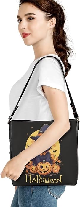 HUGS IDEA Boho Bags for Women Leather Handbag Shoulder Bucket Crossbody Purse - Image 2