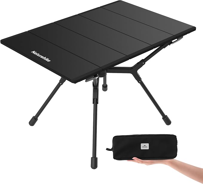 Naturehike YL01 Portable Camping Table, Lightweight Folding Backpacking Table for Hiking, Tailgating, Picnics, Beach, Travel by Naturehike