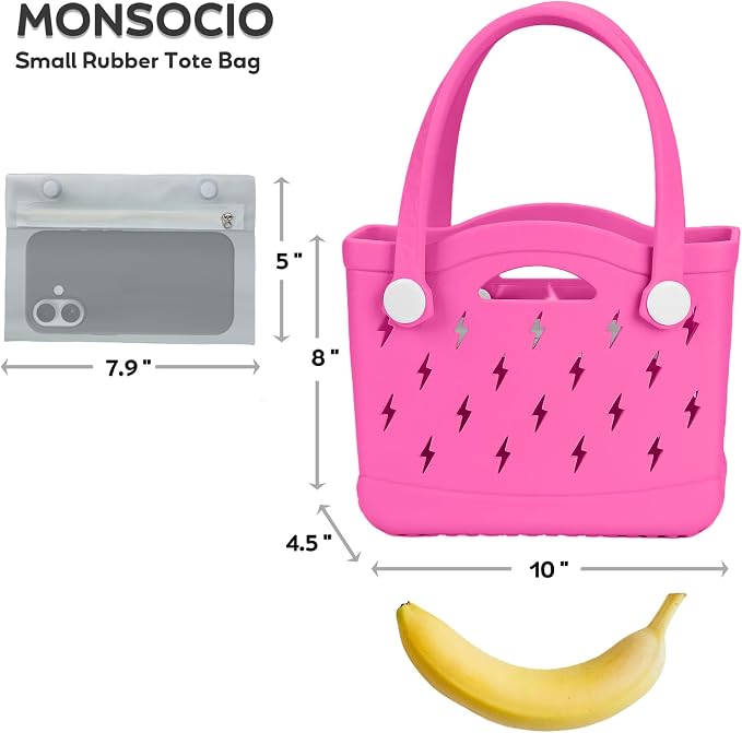 Rubber Beach Bag Waterproof Durable Large Tote Bag for Beach Sports Pool Swim Travel EVA Tote - Image 4