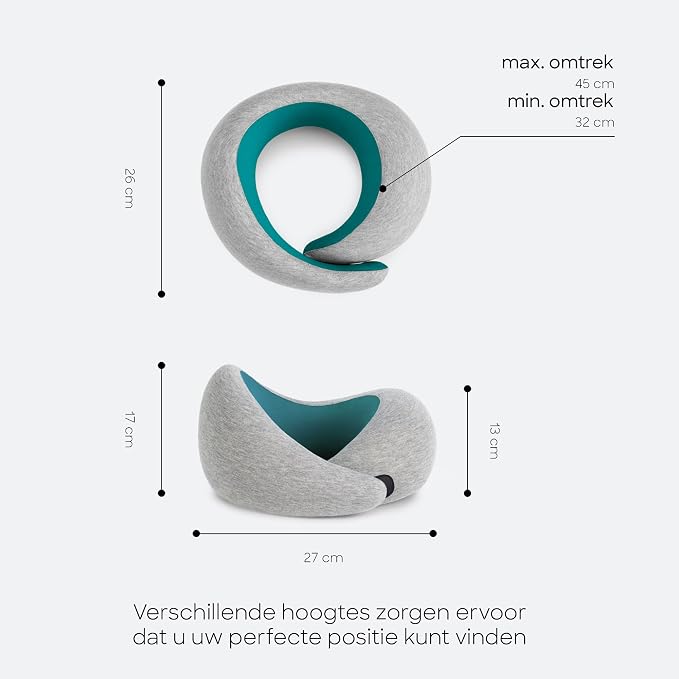 Ostrichpillow GO Travel Pillow, 360° Memory Foam Support, Soft & Washable - Image 4