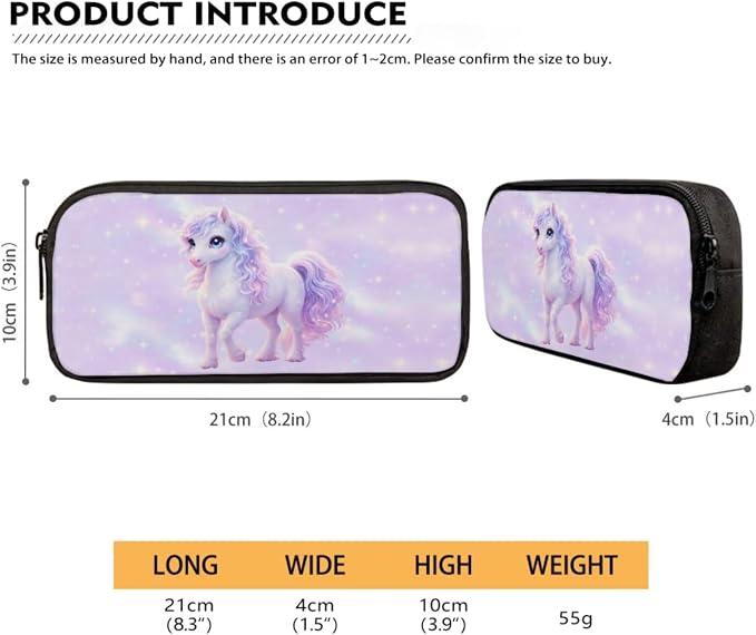 Forchrinse Horse Backpack and Lunch Box for Girls 8-10 3 PCS Bookbag with Lunch Bag Pencil Case Elementary School Back Pack Kids Primary Book Bags - Image 6