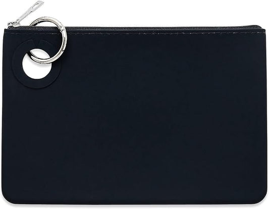 Oventure Large Silicone Pouch – Black, Waterproof Zipper Bag & Holiday Gift for Women, Makeup & Travel by Oventure