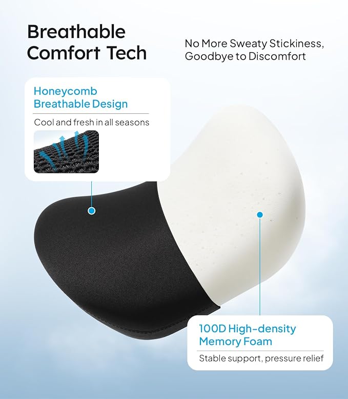 Wigoo Soft Car Neck Pillow with Adjustable Strap, Black 2-Pack | Extra Strap| Memory Foam| Universal Fit - Image 5