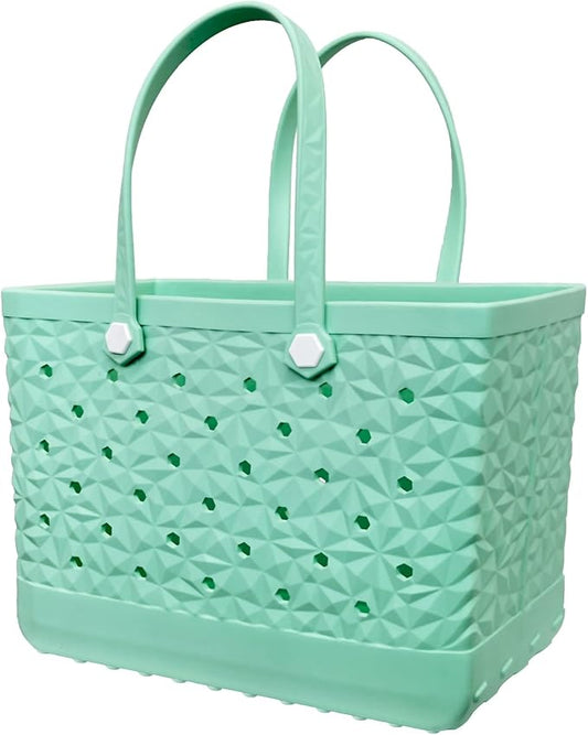 Rubber Beach Tote Bag Waterproof Tip-Proof Outdoor Tote Bag for the Beach Boat Pool Sports by Unknown
