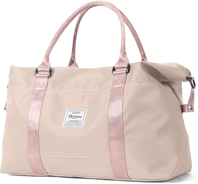 Travel Duffel Bag, Carry On Overnight Weekender Bags for Women | Travel Bag with Wet Pocket & Trolley Sleeve, For Spirit Airlines 18x14x8 Personal Item Bag by HYC00