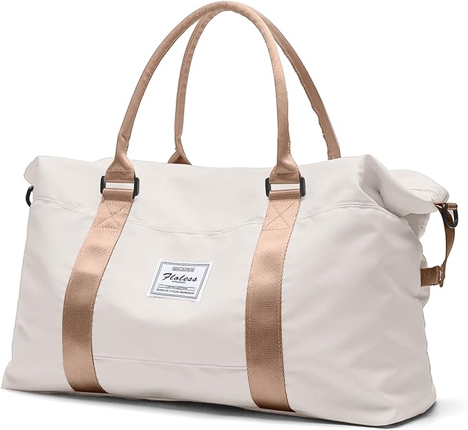 Travel Duffel Bag, Carry On Overnight Weekender Bags for Women | Travel Bag with Wet Pocket & Trolley Sleeve, For Spirit Airlines 18x14x8 Personal Item Bag by HYC00