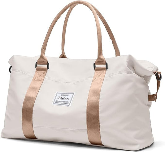 Travel Duffel Bag, Carry On Overnight Weekender Bags for Women | Travel Bag with Wet Pocket & Trolley Sleeve, For Spirit Airlines 18x14x8 Personal Item Bag by HYC00