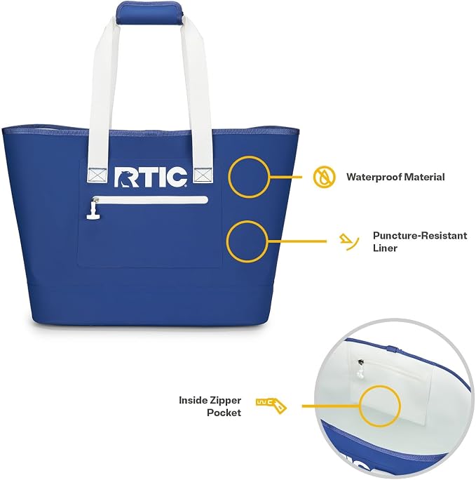 RTIC Ultra-Tough Tote Bag, Waterproof for Beach, Pool, Towel, Grocery, Shopping, Heavy-Duty, Puncture Resistant - Image 5