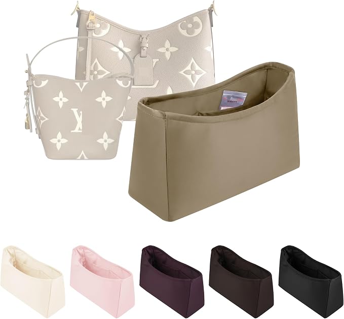 Purse Organizer for LV All In BB, Gris Tourterelle | Tailored Fit, Multiple Pockets, Lightweight Satin, Purse Essentials, Ideal for Travel, Shopping, and Daily Use by KINGSINBAG