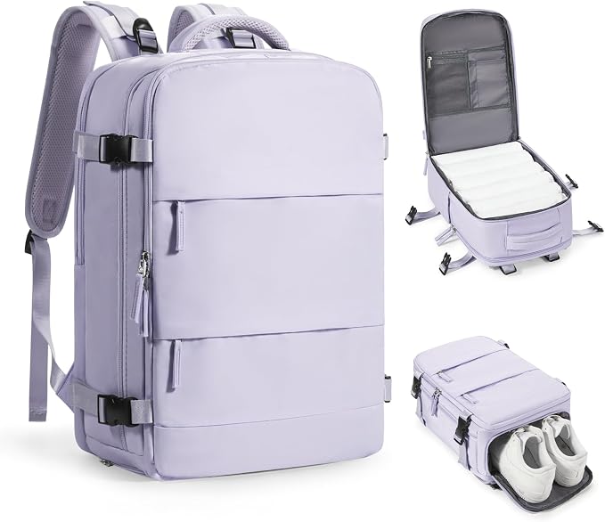 coofay Travel Backpack Carry on Flight Approved Mochila De Viaje Personal Item Travel Bag Large Backpack for Travel Backpacks for Men Women Carry on Backpack for Airplanes 18x14x8 Inches Travel Bag by coofay