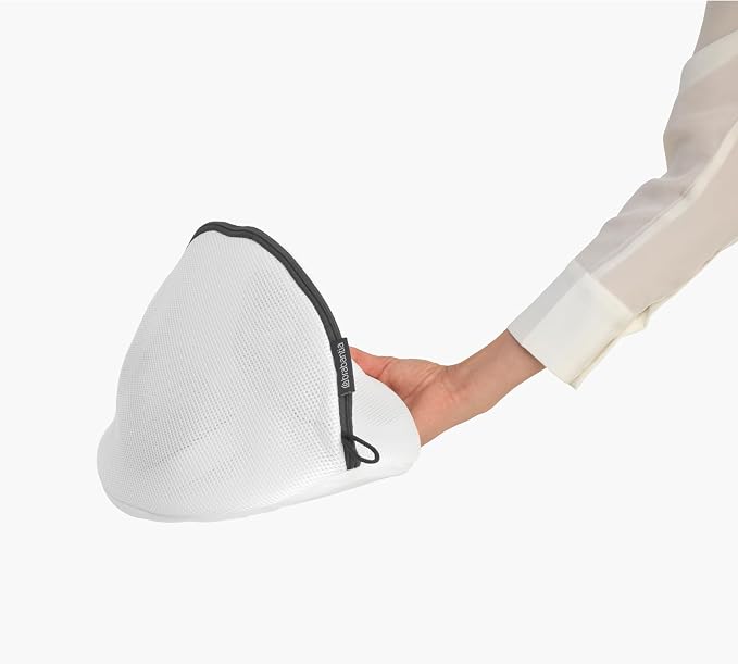 Brabantia Mesh Zip Up Sneaker Bag for Washing Machine - White Laundry Protector for Tennis, Running, Athletic Shoes - Image 4