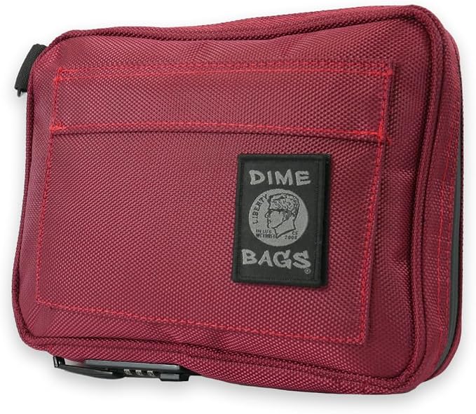 DIME BAGS Lockable Odor Sealing Padded Pouch, 3-Digit Combo Lock & Hidden Storage Pocket, Carbon Lined Scent Protection Boss - Image 3