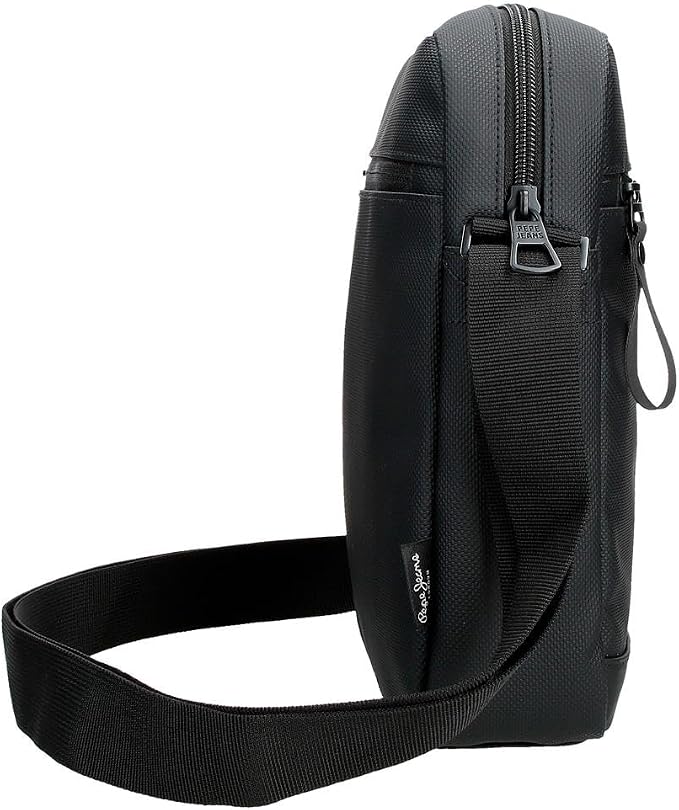 Pepe Jeans Dorking Waist Bag, Crossbody Bag with Multiple compartments, Polyester, by Joumma Bags., Black, One Size, Tablet crossbody bag - Image 2