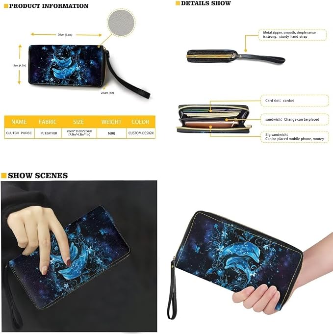 Women Purse Handbags Wallet Sets Leather Shoulder Tote Bag for Women,Top Handle Purse with Wrist Wallet Bag - Image 2