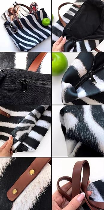 GIFTPUZZ Women Tote Bag Women Wallet Portable Cosmetic Bag for Women Bag Set 3 Pack PU Leather Bags with Zipper - Image 3