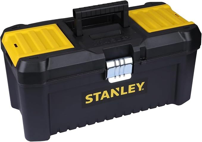 STANLEY Essential Tool Box (16in), Durable Storage Solution with Removable Tote Tray and Organisers, for Parts and Tools Storage, STST1-75518 - Image 24