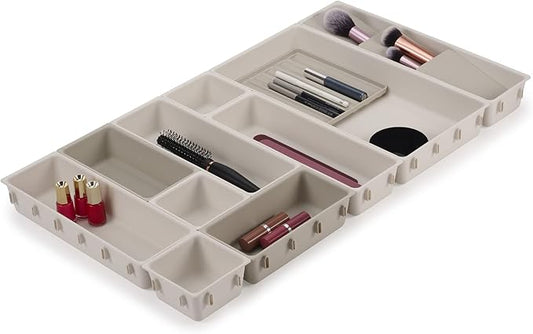 Joseph Joseph Viva - Modular 12-piece Makeup Beauty Drawer Organiser Set, Storage Boxes dividers for makeup, beauty grooming items, cosmetics, hair accessories by Unknown