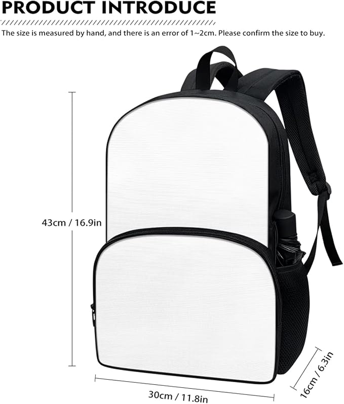 17 Inch Backpack for Kids Running Horse Beige Print Large Capacity Bookbag with Thermal Insulated Lunch Box Pencil Case & Water Bottle Cover 4 in 1 - Image 2