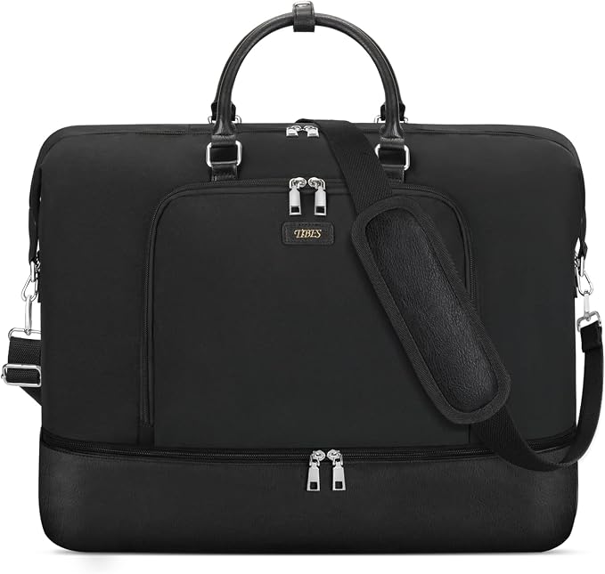 Travel Weekender Bag for Women, 21" Overnight Bag with Shoe Compartment 50L Large Travel Duffel Bag Carry On Tote for Weekend, Overnight, Business Trips, Water Resistant - Image 7