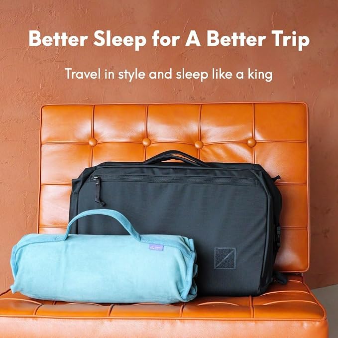 Cushion Lab Travel Deep Sleep Pillow – Compact Memory Foam Neck Pillow for Sleeping, Portable Pillow for Hotels, Camping, Side & Back Sleepers, On-the-Go – Wellness Green - Image 7
