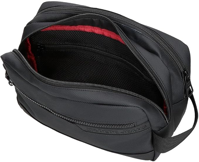 Pepe Jeans Dorking Waist Bag, Crossbody Bag with Multiple compartments, Polyester, by Joumma Bags., Black, One Size, Toiletry bag - Image 5