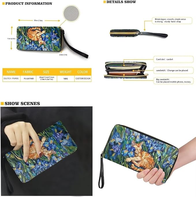 Women Purse Handbags Wallet Sets Leather Shoulder Tote Bag for Women,Top Handle Purse with Wrist Wallet Bag - Image 2